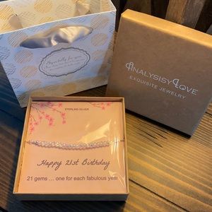 21st Birthday Milestone Gift Bracelet